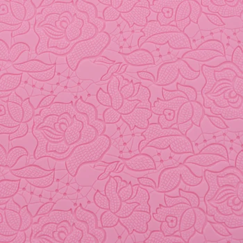 Różowa Silikonowa Forma Koronki Mata Fondant Formy Ciasto Dekorowanie Narzędzie Czekolada, Gumpastes Formy, Sugarcraft Przybory Kuchenne