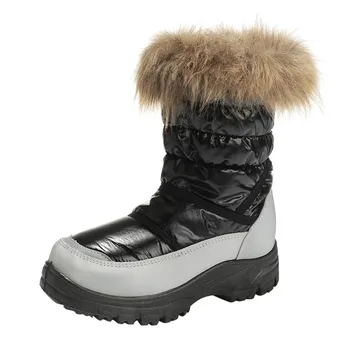 SAGACE shoes Women ' s Warm Zipper Winter Snow Booties High Tube Casual Ladies Short Plush fashion new boots women 2019Oct10