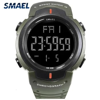 SMAEL Top Brand Military Sport Watch Men, 50m Wodoodporny LED Digital Quartz Man Zegarki Relogio Masculino Army zegarki męskie