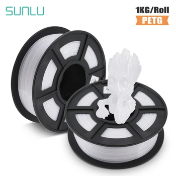 SUNLU PETG 3D, filament 1.75 mm 1KG 2.2 lb PETG 3D Printer Filaments Dimensional Accuracy +/- 0.02 mm plastik 3d uchwyty
