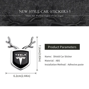 Samochodowa Naklejka Z Boku Ikonę Okno Bagażnik Naklejka Akcesoria Dla Tesla Logo Roadster Cybertuck Model 3 S X Y Zewn Dekoracji