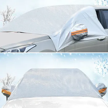 Samochodowa osłona przedniej szyby śnieg mróz zimowy wiatr ochraniacz samochodowy tarcza, osłona przeciwsłoneczna bieżnik ponad gruba Śnieżna pokrywa ochronna do samochodu