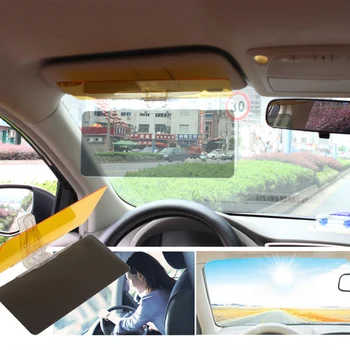 Samochód refleksyjne szkło przeciwsłoneczne lustro ma osłona przeciwsłoneczna samochodowy osłona przeciwsłoneczna-refleksyjne lustro polaryzacyjne soczewki dwa w jednym
