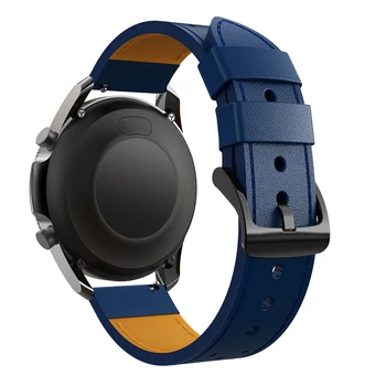 Samsung Galaxy Watch 3 skórzane paski do zegarków Luxucy Men wymienny pasek modne sportowe regulowane zegarek naręczny pasek 22 mm