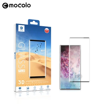 Samsung Samsung Note 10 Screen Protector Mocolo Note 10 Plus Fingerprint zakrzywione ostrze 9H 3D hartowane szkło do Samsung s10 S10 Plus