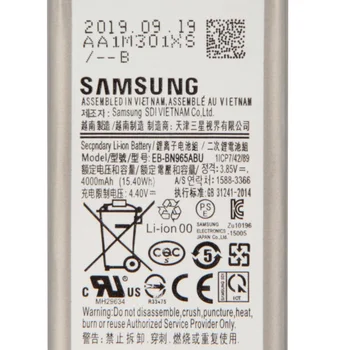 Samsung Samsung Original Replacement Battery EB-BN965ABU For Samsung Galaxy Note9 Note 9 SM-N9600 N9600 Authentic Bateria 4000mAh