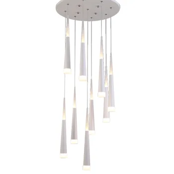 Schody lampa wisząca nowoczesna sztuka wiszący żyrandol salon holu klatka schodowa, salon Droplight LED czarny złoty biały