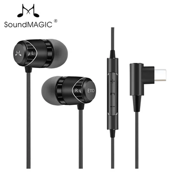 SoundMAGIC E11D Type C In Ear słuchawki USB C zestaw słuchawkowy z pilotem zdalnego sterowania/mikrofonem i DAC HiFi słuchawki