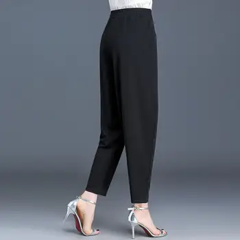 Spodnie damskie Modne czyste eleganckie Ulzzang Slim Leisure cienkie wiosenne uniwersalne spodnie z wysokim stanem Femme minimalistyczny wygodny
