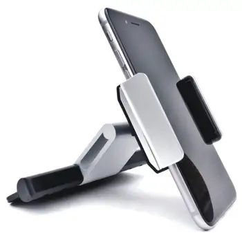 Stop aluminium 360 obrotowy Uniwersalny samochodowy CD slot dla telefonu komórkowego GPS uchwyt 3,5-5,5 cali Cellphoone uchwyt
