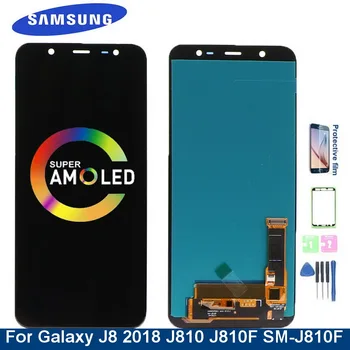 Super AMOLED J810 wyświetlacz LCD do Samsung Galaxy J8 2018 J810F J810M SM-J810F J810M wyświetlacz LCD ekran dotykowy digitizer w komplecie
