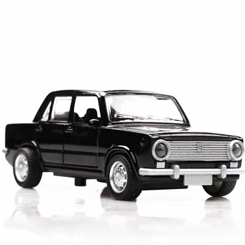 Symulacja 1:36 LADA Alloy Classic Retro Toy Car Model Vintage Vehicle Polish Pull Back Die Cast Toy Collection Gift