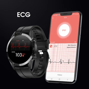 T03 termometr inteligentne zegarki kontrola temperatury ciała IP68 Wodoodporny Bluetooth ciśnienie krwi, EKG Smart Band bransoletka sportowy