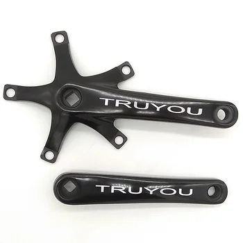 TRUYOU Track Bike Crankset 144 BCD кривошипный dźwignia 5 śrub stop aluminium stała koło zębate, części zamienne do rowerów, pojedyncza prędkość stała rower 170 mm