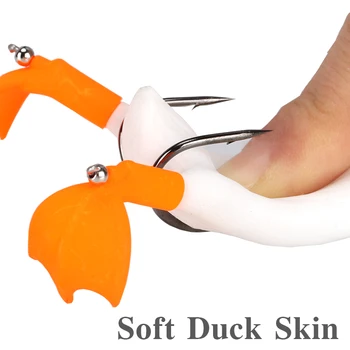 TSURINOYA NEW Duck Soft Fishing Lure Frog 10cm 18.5 g Top Water 3D Simulation przynęty pływające basowy wobler Isca sztuczne