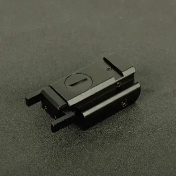 Taktyczny kompaktowy pistolet płaski Czerwony punktowy celownik laserowy celownik z 20 mm szafy do pistoletu Glock 17 19 20 21 22 23 30 31 32