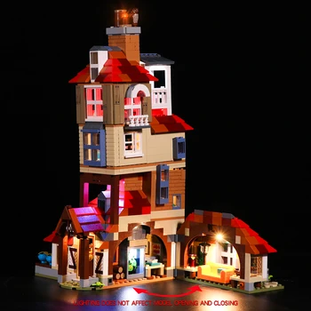 The LED Light Up Kit For 75980 harry Attack on the Burrow movies building block toys (tylko diody led)