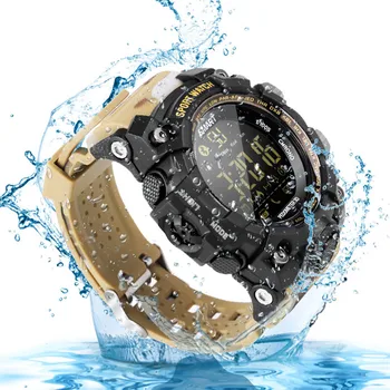TimeOwner Smart Watch Men Notification Remote Control krokomierz zegarek sportowy wodoodporny męski zegarek stoper wyzwanie przypomnienie SMS