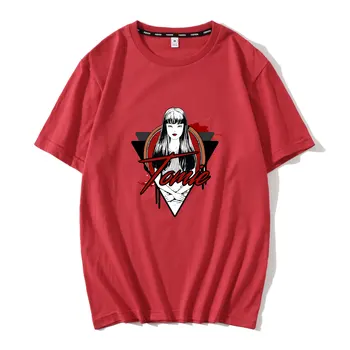 Tomie Junji Ito T-Shirt Mężczyźni Unisex, Anime, Kreskówka Projekt Mężczyzn T-Shirt Homme Letnie Bluzki Z Krótkim Rękawem Bawełna Vogue Styl Vintage