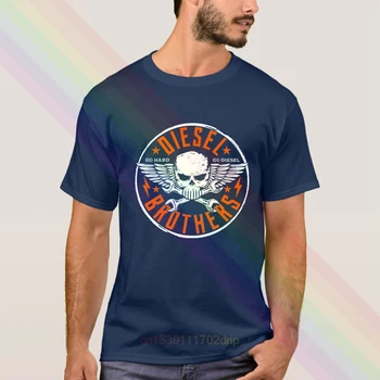 Trending Diesel Brothers Go Hard Go Diesel Skull, T-Shirt 2020 najnowsza letnia koszulka męska z krótkim rękawem popularne powieści koszulki koszulka unisex