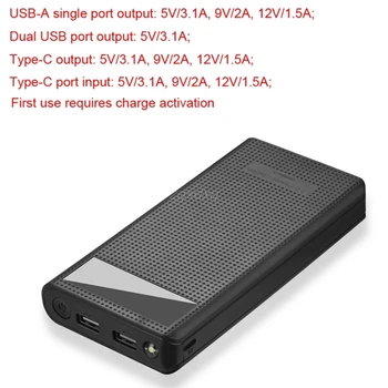 Typ C podwójny USB QC3.0 7x 18650 bateria DIY Power Bank Box ładowarka do telefonu komórkowego lipiec 201 Drop ship