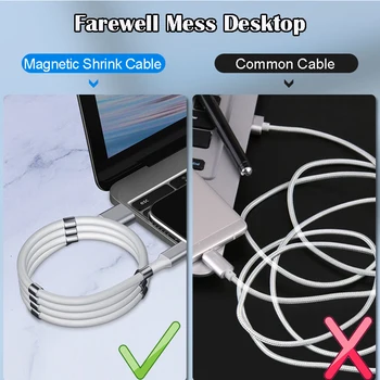 USB C kabel do ładowania Typ C magnetyczna shrink wchłanianie iP Micro USB Supercalla kabel szybkie ładowanie Huawei HTC Apple Data Cord
