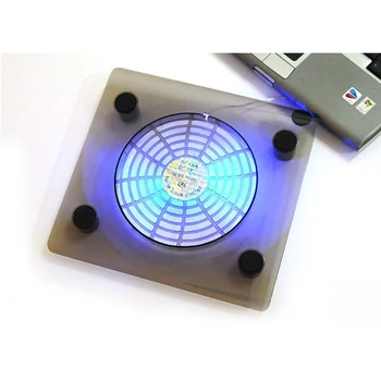USB Notebook Cooler Blue LED Light Heatsink Laptop PC Base Computer Cooling Pad ciepła uchwyt