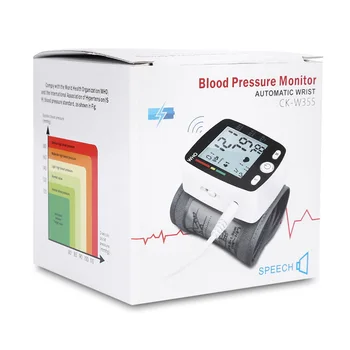 USB ładowanie automatyczne сфигмоманометр monitor ciśnienia krwi angielski głos nadawanie nadgarstek Bp monitory rytmu serca tonometr