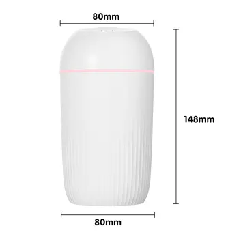 Ultradźwiękowy bezprzewodowy mini nawilżacz powietrza 420 ml zapach olejku dyfuzor do użytku domowego samochodu USB Fogger Mist Maker z podświetleniem w nocy