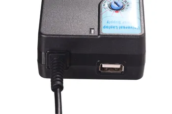 Uniwersalny AC DC 12V - 24V zasilacz regulowany 5V USB 8PcsConnect ładowarka do laptopa 220V To 5V 12V 24V zasilacz USB