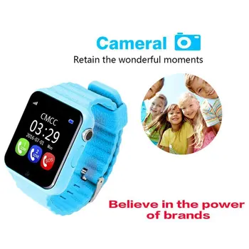 V7K Children Smart Security Watch Safety Monitor Anti Lost GPS Location Positioning Tracker Display Screen Wodoodporny