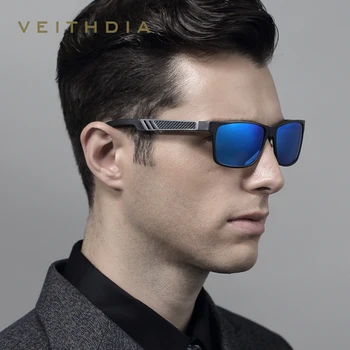 VEITHDIA męskie okulary polaryzacyjne aluminiowo magnezowa okulary Przeciwsłoneczne do jazdy prostokątne odcienie dla mężczyzn Oculos masculino Mal