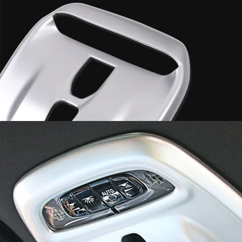 Volvo XC60 XC90 S90 2018 2019 2020 ABS Carbon Fiber Car Interior Front Reading Light Frame Cover Sticker Trim Accessories