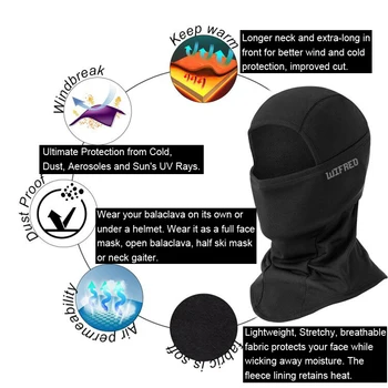 Wifreo Winter Sport Cap mężczyźni kobiety dzieci wodoodporna, woda termalna maska do twarzy do jazdy na nartach, snowboardzie, rowerze, motorze jazdy konnej ryby