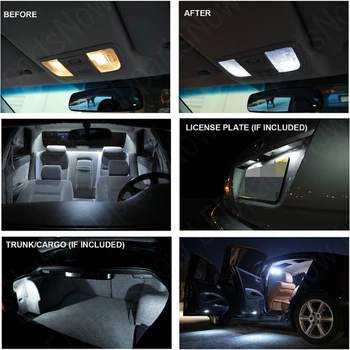 Wnętrza led reflektory samochodowe do peugeot partner origin 5f akcesoria samochodowe boot light tablicy rejestracyjnej światło 6szt