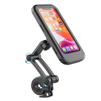 Wodoodporny pokrowiec na telefon komórkowy rower motocykl kierownica magnetyczne mocowanie telefonu uchwyt roweru torba dla telefonu od 3 do 6,7