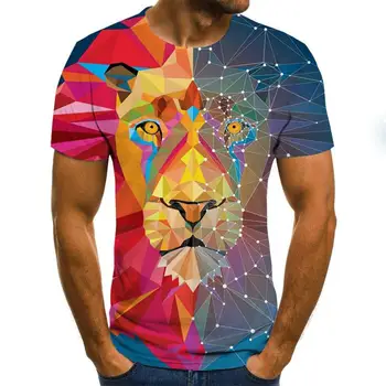 Wolf 3D Print Cool T-shirt Men Women Fashion Eagle 3d Hip Hop Tshirt Animal Print Short Sleeve Summer Top Tees T shirt Male 6XL