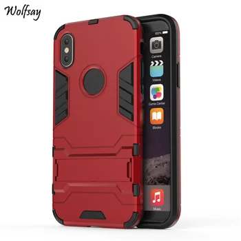 Wolfsay Cover For iPhone 8 Case Slim PC + Soft Rubber Armor Case For iPhone 8 Cover For Apple iPhone 8 5.8