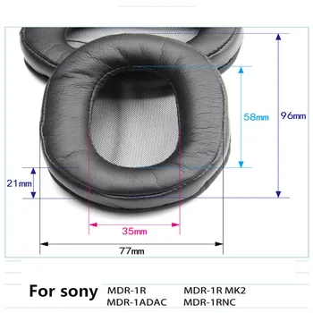 Wymiana białka pianki poduszki powietrzne dla SONY MDR-1R słuchawki wysokiej jakości skóra