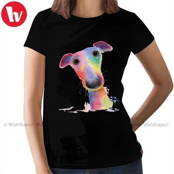 Włoski chart t-shirt od Shirley Macarthur t-shirt z krótkim rękawem meble odzież Damska koszulka Damska t-shirt