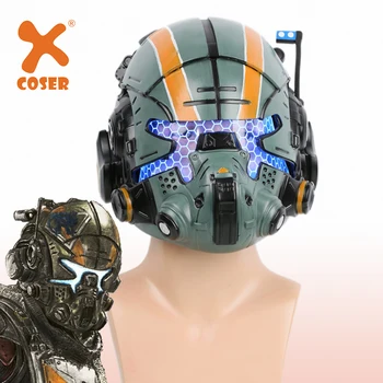 XCOSERTitanfall 2 Jack Cooper cosplay kask gra głowa pełna żywica Maska z podświetleniem led, kostium, rekwizyty Halloween dorośli