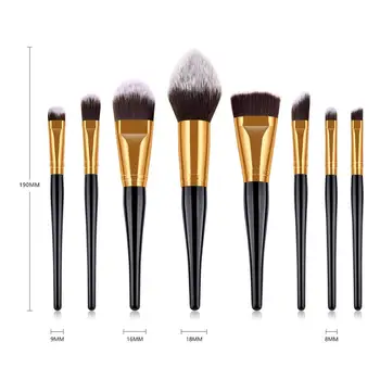 XINYAN Flame Foundation Makeup Brushes Set cienie do powiek dynia czarny kawowy proszek korektor kosmetyczny narzędzie urody brwi