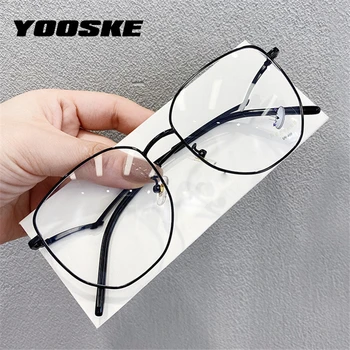 YOOSKE Blue Light Blocking Glasses kobiety gry komputerowe okulary przezroczyste oprawki okularowe mężczyźni unikalna konstrukcja ramy spr
