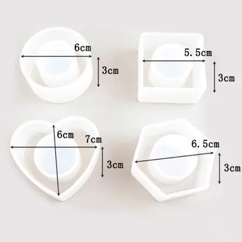 YZY nowy uchwyt na serwetki Silikonowa forma 4 zestawy dekoracji domu rzemiosła dostawy żywicy formy serwetka pierścień silikonowe formy żywicy epoksydowej