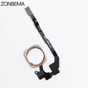 ZONBEMA 10pcs Home button with Flex Cable Ribbon assembly For iPhone 5S część zamienna