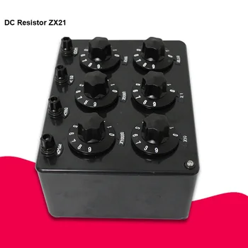 ZX21 precyzyjna plastikowa zmienna декадная Резисторная skrzynia fizycznego elektrycznego szkoleniowego urządzenia od 0,1 R do 99.9999 kR