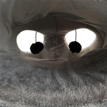 Zabawny catoon szary wodoodporny mysz forma łóżko małe koty psy jaskinia łóżko wymienny pocałunki dno kot dom myszki dla kotów dom