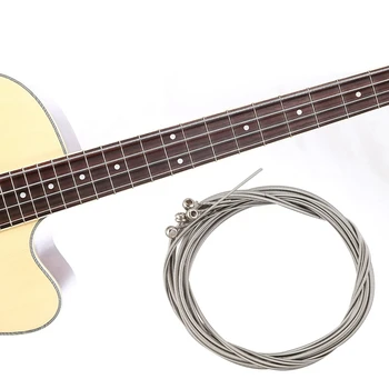 Zestaw 4 stalowych strun dla 4-strunowej gitary basowej
