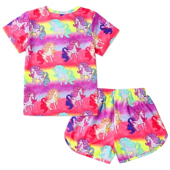 Zestawy Ubrań Dla Dziewczyn Letnie Piżamy Dla Dziewczynek Infantil Kids Unicorn Pyjamas Bawełniane Piżamy Dla Chłopców Odzież Dziecięca Dla Dziewczynek 3 4 5 6 7 Lat