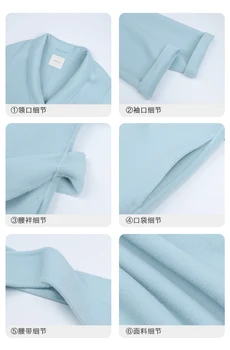 Zimowy Niebieski Elegancki Płaszcz Damski Korea Moda Długi Płaszcz Podstawowe Minimalistyczne Wełniany Płaszcz Ciepło Płaszcze Oversize